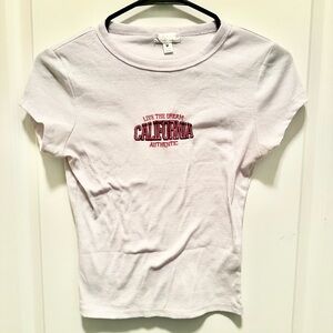 California Graphic White Top